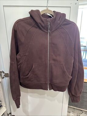 lululemon athletica Women's Dark Brown Full-Zip Hoodie Jacket